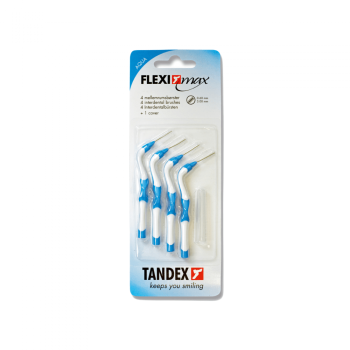 Tandex Flexi Max 4'lü Arayüz Fırçası 0,6 mm - Aqua  Tandex Flexi Max 4'lü Arayüz Fırçası 0,6 mm - Aqua