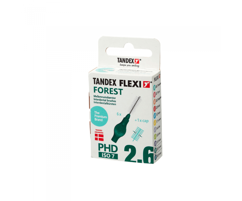 Tandex Flexi 6'lı Arayüz Fırçası 1.20mm - Forest