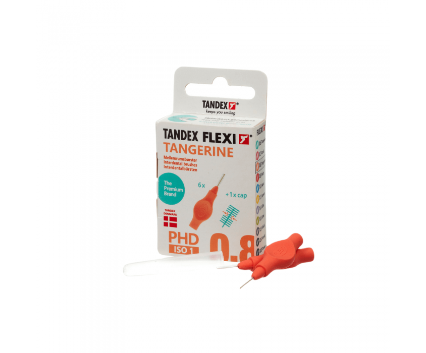 Tandex Flexi 6'lı Arayüz Fırçası 0.45mm - Tangerine