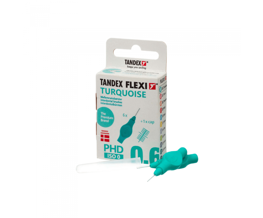 Tandex Flexi 6'lı Arayüz Fırçası 0.35mm - Turquoise