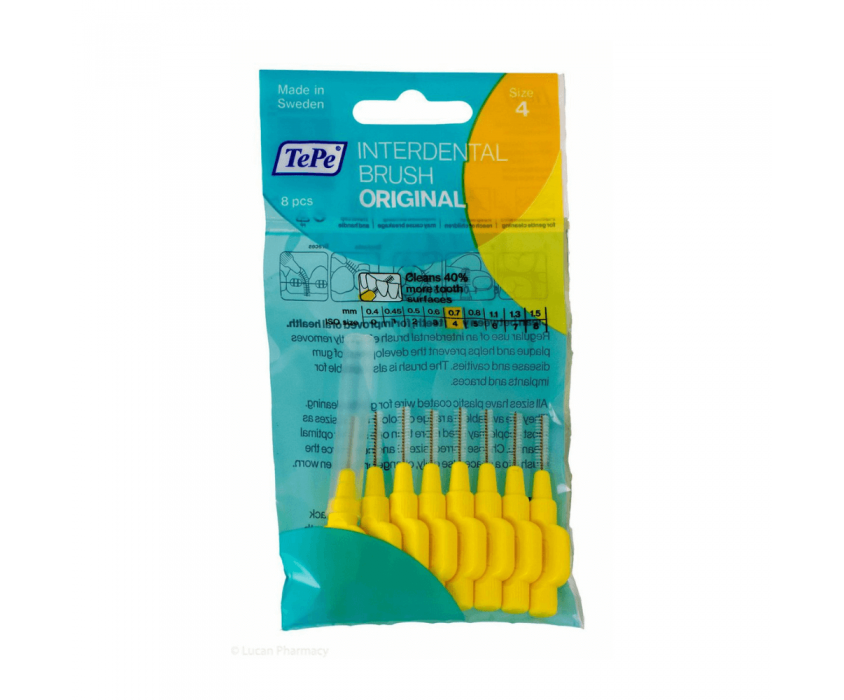 Tepe Diş Arası Fırçası 0.7mm Sarı 8'li Paket