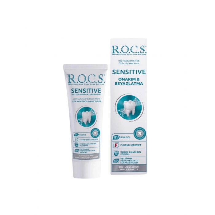 Rocs Sensitive Hassas Dişler İçin Beyazlatıcı Diş Macunu 75 ml