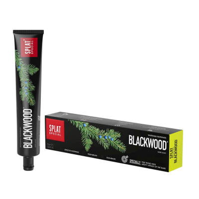 Splat Blackwood Siyah Diş Macunu Güçlü Beyazlatma 75 ml