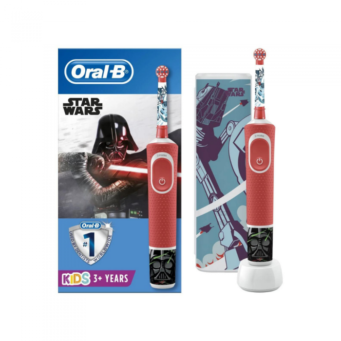 Oral-B Vitality D100 Şarjlı Diş Fırçası Star Wars 2 Özel Seri + Seyahat Kabı Oral-B Vitality D100 Şarjlı Diş Fırçası Star Wars 2 Özel Seri + Seyahat Kabı