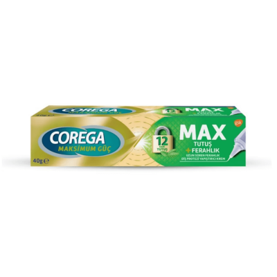 Corega Max Tutuş Ferahlık Diş Protezi Yapıştırıcı 40 gr