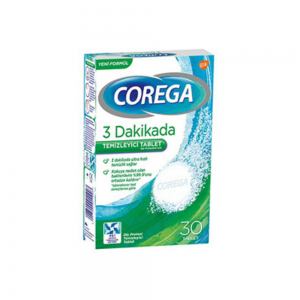 Corega Temizleyici Tablet 30 Adet - 3 Dakikada Temizlik