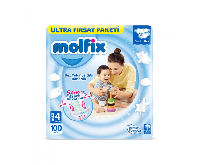 Molfix Ultra Fırsat Paketi Maxi No:4 100'lü