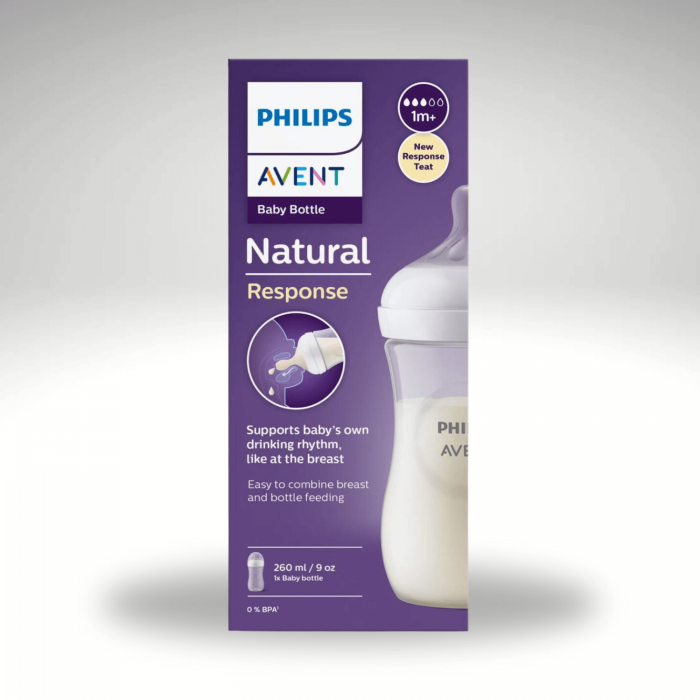 Philips Avent SCY673/01 1+ Ay Doğal Tepkili Anti-Kolik Biberon 260 ml Philips Avent SCY673/01 1+ Ay Doğal Tepkili Anti-Kolik Biberon 260 ml