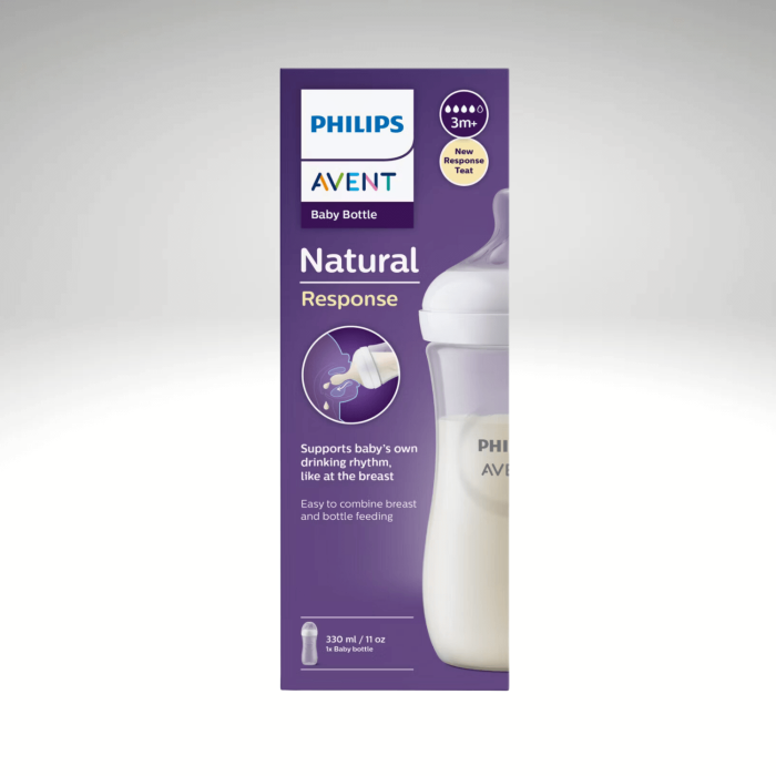 Philips Avent SCY906/01 3+ Ay Doğal Tepkili Natural PP Biberon 330 ml