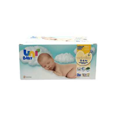 Uni Baby Yenidoğan Islak Mendil 40 Yaprak 3'lü