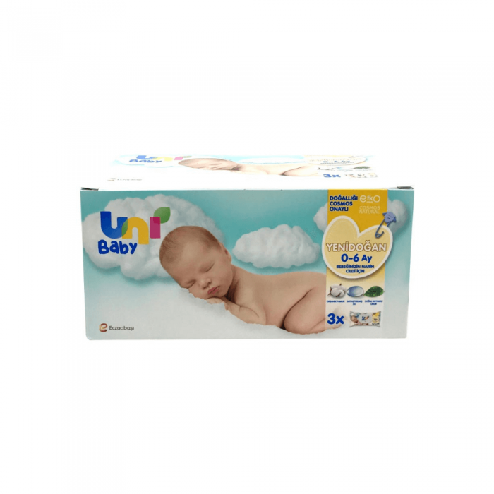 Uni Baby Yenidoğan Islak Mendil 40 Yaprak 3'lü Uni Baby Yenidoğan Islak Mendil 40 Yaprak 3'lü