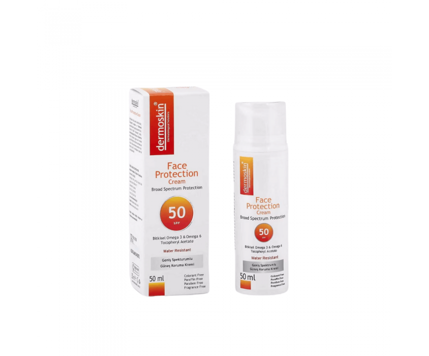 Dermoskin Face Protection Vitamin-E Güneş Koruyucu Krem SPF50 50 ml