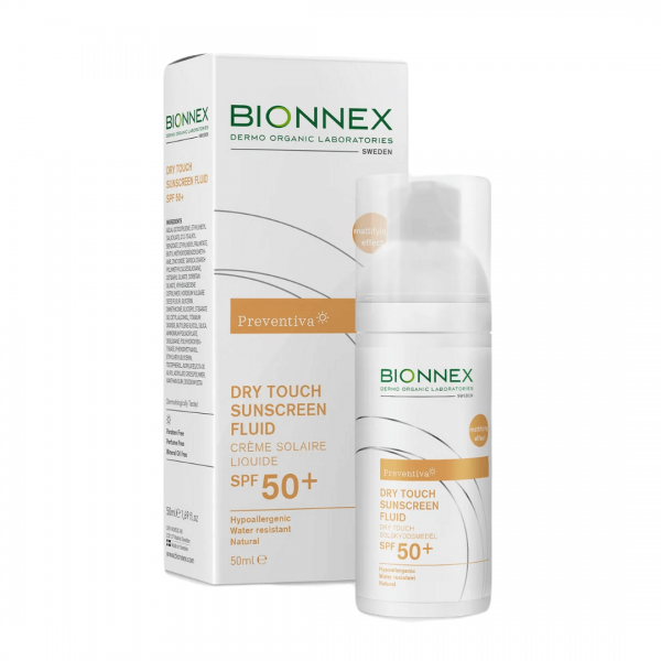 Bionnex Preventiva Dry Touch Fluid Yüz ve Boyun SPF 50 50 ml