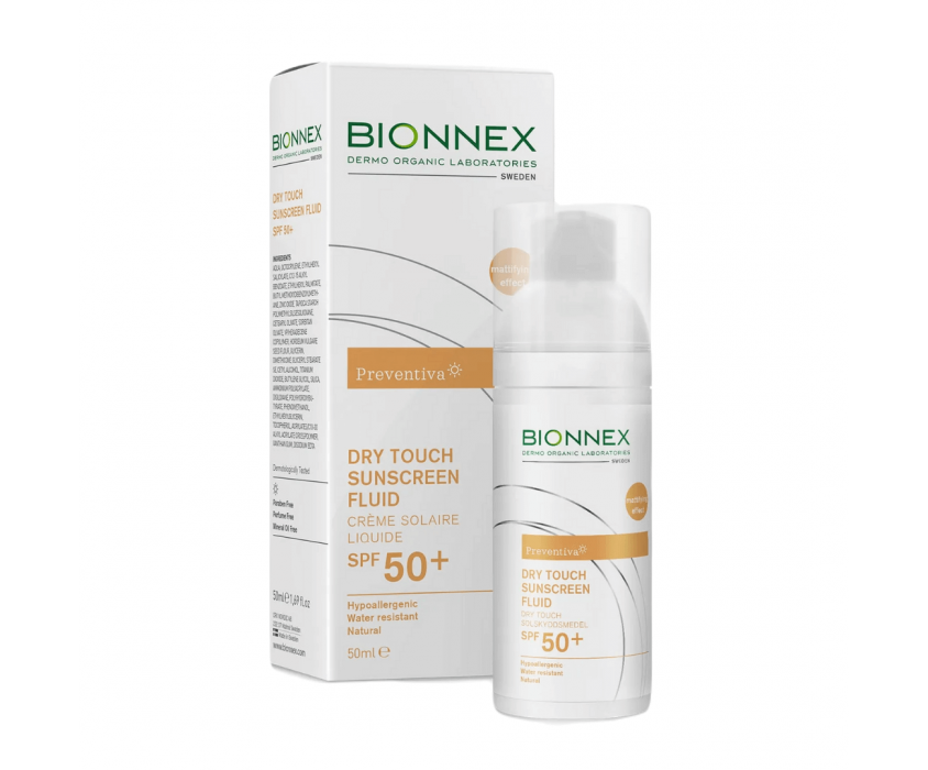 Bionnex Preventiva Dry Touch Fluid Yüz ve Boyun SPF 50 50 ml