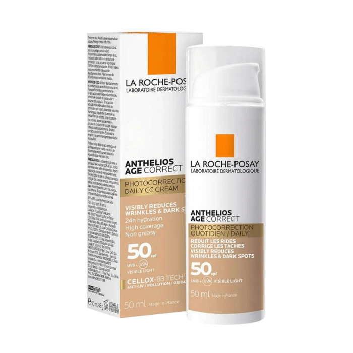 La Roche Posay Anthelios Age Correct SPF50+ Yaşlanma Karşıtı Renkli Yüz Güneş Kremi 50 ml La Roche Posay Anthelios Age Correct SPF50+ Yaşlanma Karşıtı Renkli Yüz Güneş Kremi 50 ml