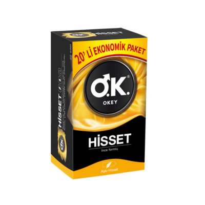 Okey Hisset Prezervatif 20'li Ekonomik Paket