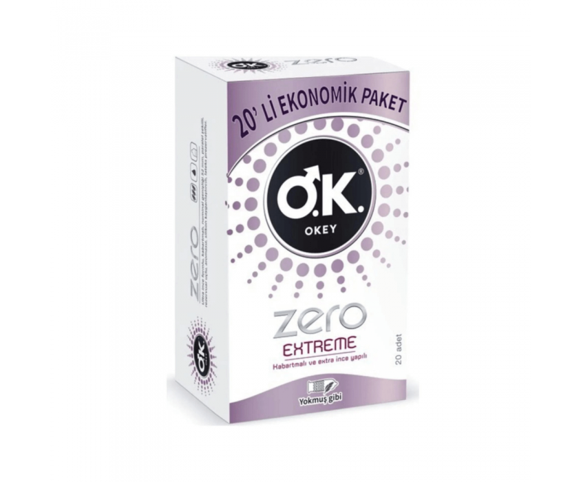Okey Zero Extreme Prezervatif 20'li