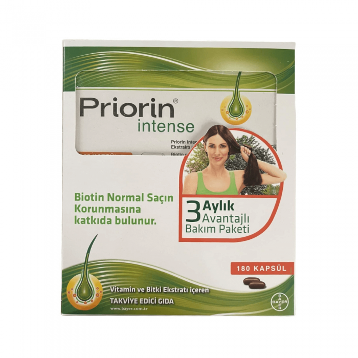Priorin Intense Avantajlı Paket 120 + 60 Kapsül Priorin Intense Avantajlı Paket 120 + 60 Kapsül