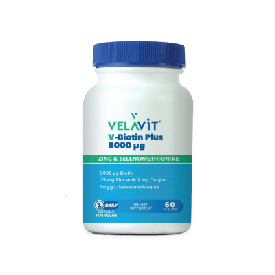 Velavit V-Biotin Plus 5000 mcg 60 Tablet