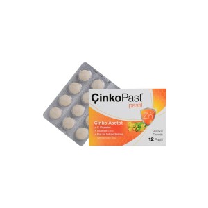 Çinkopast C Vitamini Ihlamur Bal İçeren Takviye Edici Gıda 12 Pastil