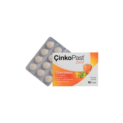 Çinkopast C Vitamini Ihlamur Bal İçeren Takviye Edici Gıda 12 Pastil