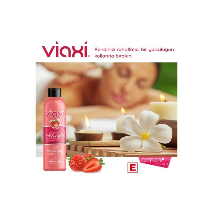 Viaxi Masaj Yağı Çilek Aromalı 177 ml