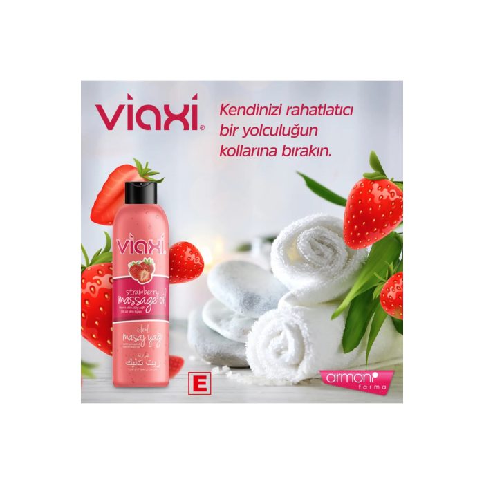 Viaxi Masaj Yağı Çilek Aromalı 177 ml