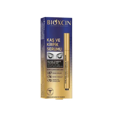 Bioxcin Kolajen ve Hyaluronik Asit İçerikli Kaş ve Kirpik Serumu 3 ml