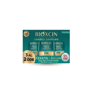 Bioxcin Keratin ve Argan Onarıcı Şampuan 300 ml - 3 Al 2 Öde