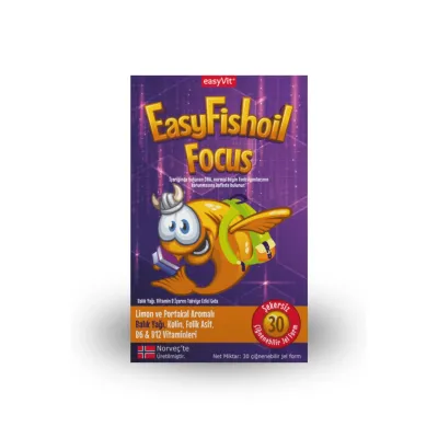 EasyFishoil Focus 30 Çiğnenebilir Jel Tablet