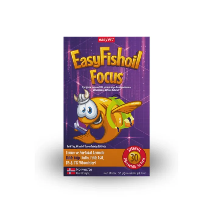 EasyFishoil Focus 30 Çiğnenebilir Jel Tablet