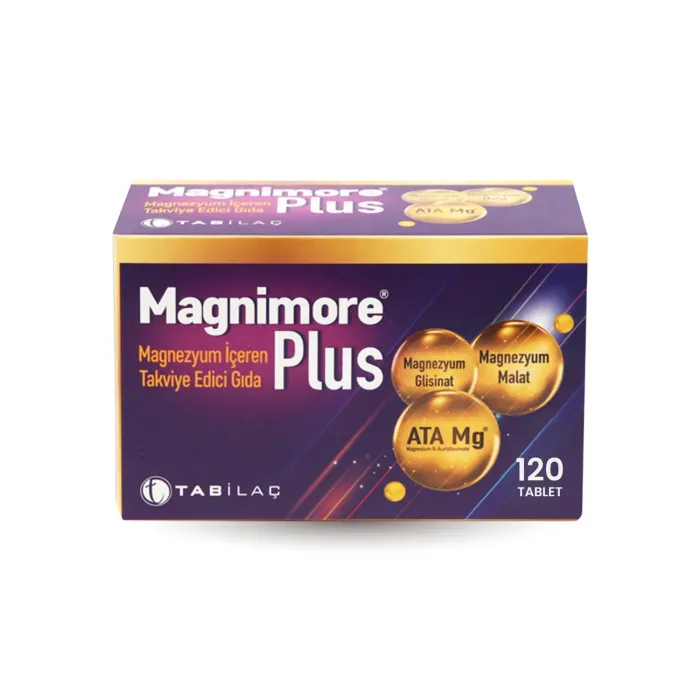 Magnimore Plus Magnezyum İçeren Takviye Edici Gıda 120 Tablet Magnimore Plus Magnezyum İçeren Takviye Edici Gıda 120 Tablet