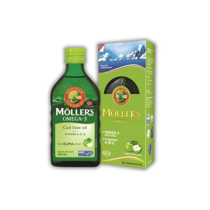 Möllers Omega 3 Elma Aromalı Balık Yağı 250 ml