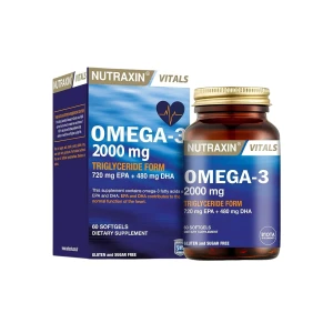 Nutraxin Omega 3 Balık Yağı 2000 mg 60 Kapsül