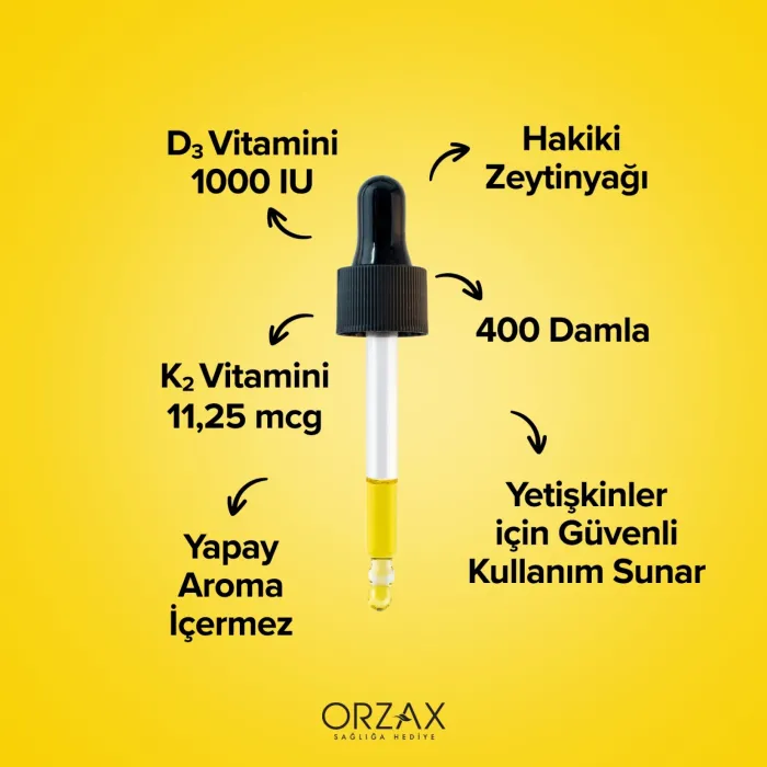 Orzax Ocean D3K2 Vitamin Damla 20 ml Orzax Ocean D3K2 Vitamin Damla 20 ml