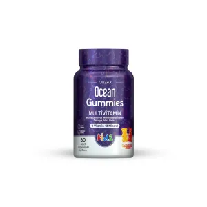 Orzax Ocean Gummies Multivitamin Kids 60 Adet Çİğnenebilir Jel Form