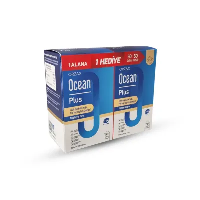 Orzax Ocean Plus 1200 mg 50+50 Softjel - 1 Alana 1 Bedava