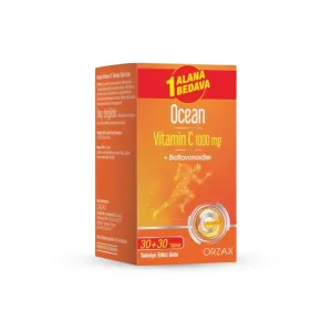 Orzax Ocean Vitamin C 1000 mg 30+30 Tablet - 1 Alana 1 Bedava