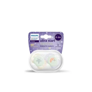 Philips Avent SCF075/07 Ultra Start Nighttime 0-2 Ay+ Şeffaf 2'li Kız Emzik