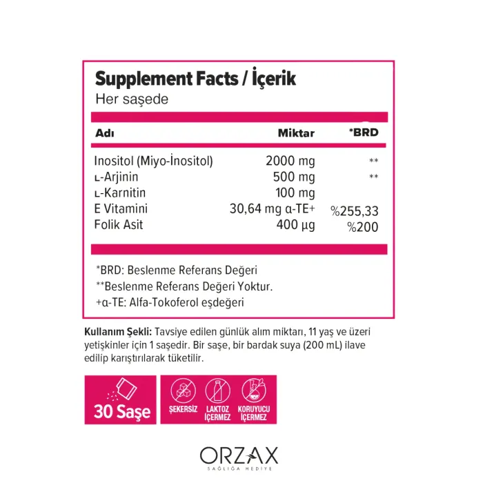 Orzax Ocean Polysitol 30 Saşe Orzax Ocean Polysitol 30 Saşe