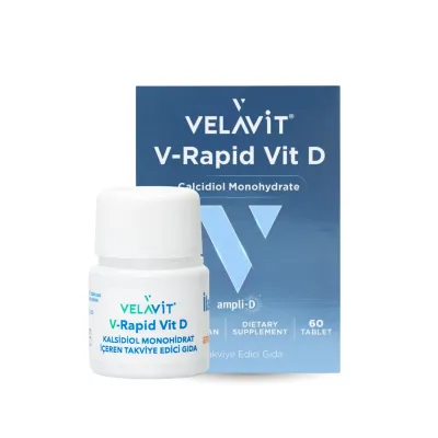 Velavit V-Rapid Vit D Takviye Edici Gıda 60 Tablet