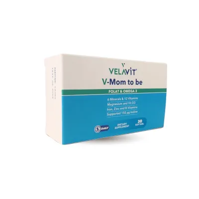 Velavit V-Mom to be Folat & Omega 3 30 Yumuşak Kapsül