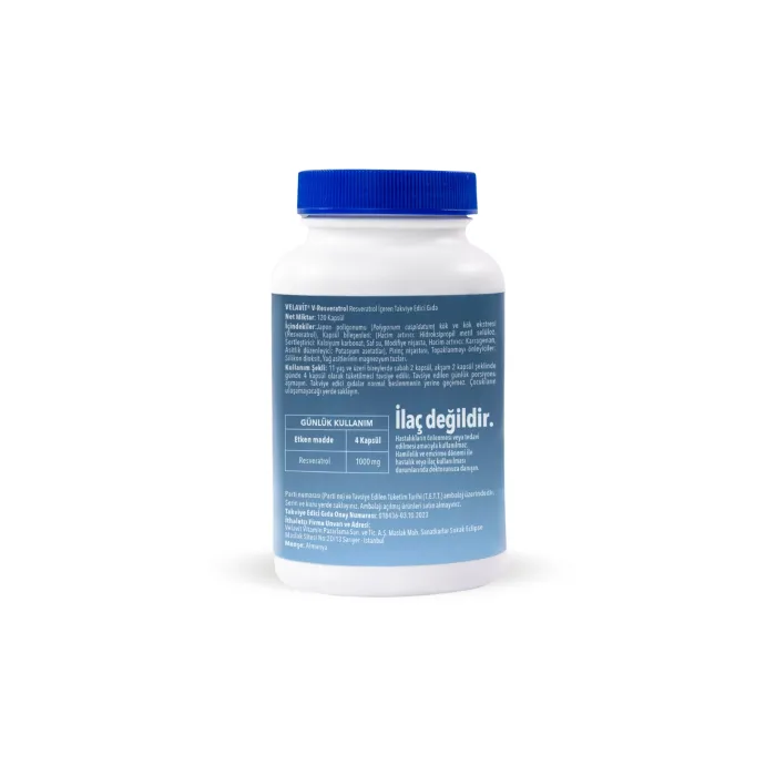 Velavit V-Resveratrol Longevity - 120 Kapsül