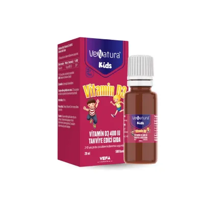 Venatura Kids Vitamin D3 400 IU Takviye Edici Gıda 20 ml