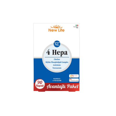 New Life 4 HEPA Takviye Edici Gıda 90 Kapsül