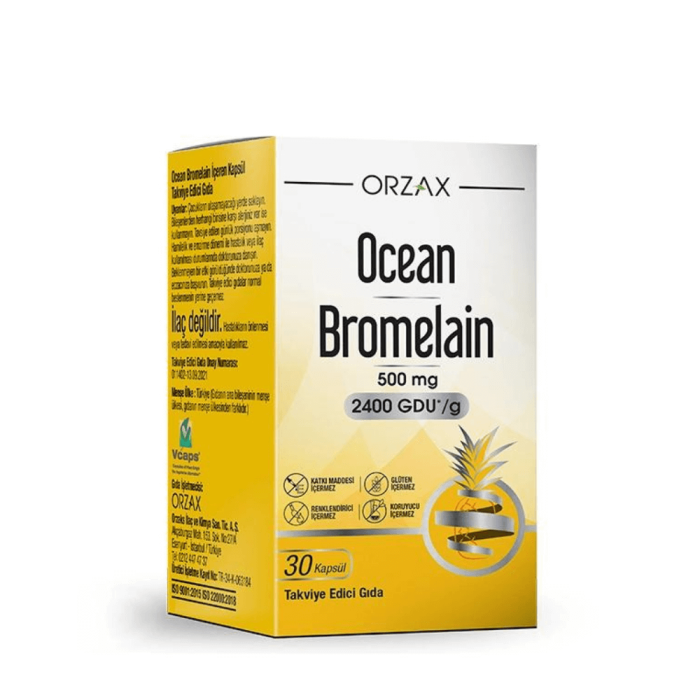 Orzax Ocean Bromelain 30 Kapsül Orzax Ocean Bromelain 30 Kapsül