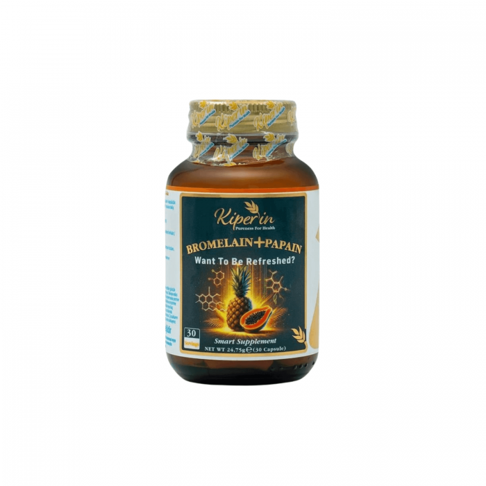 Kiperin Bromelain Papain 30 Kapsül Kiperin Bromelain Papain 30 Kapsül