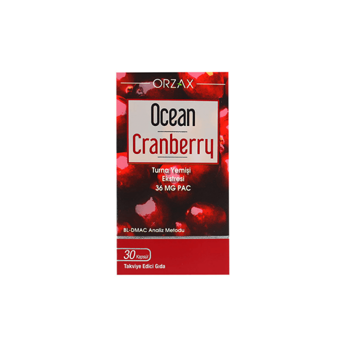 Orzax Ocean Cranberry Turna Yemişi Ekstresi 30 Tablet