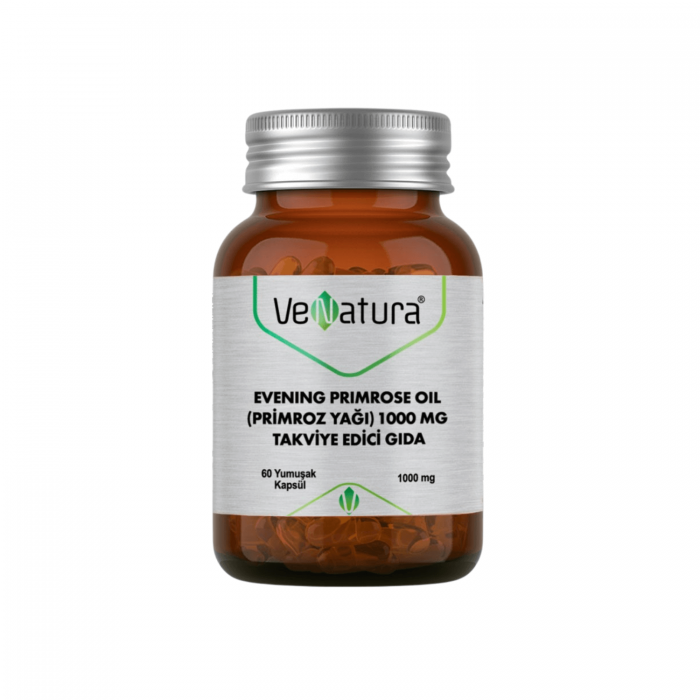 Venatura Evening Primrose Oil Primroz Yağı 1000 mg 60 Kapsül Venatura Evening Primrose Oil Primroz Yağı 1000 mg 60 Kapsül