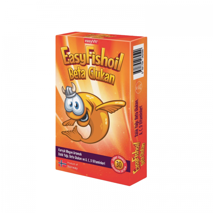 EasyFishoil Beta Glukan Çiğnenebilir 30 Jel Form EasyFishoil Beta Glukan Çiğnenebilir 30 Jel Form
